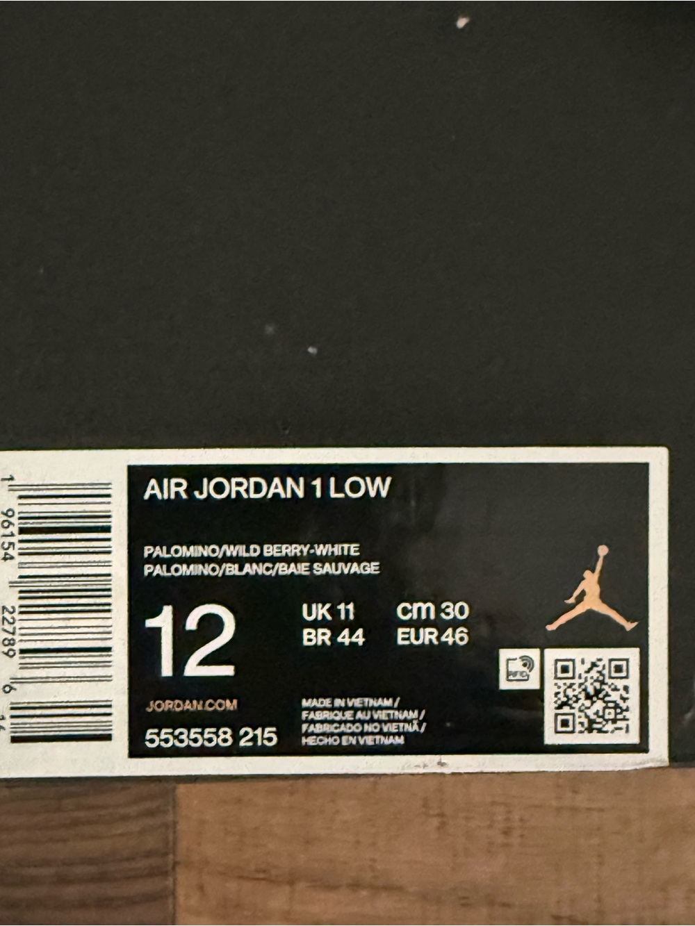Mens Nike Air Jordan Low Top Sneakers - White & Purple - Picture 7 of 7